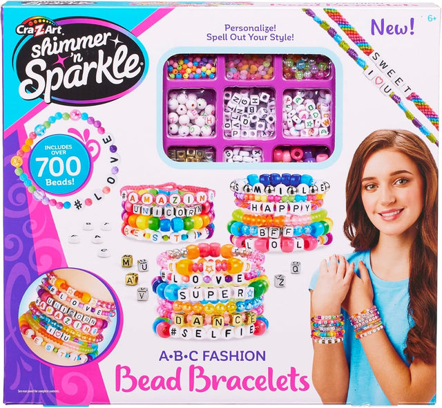 Cra-Z-Art Shimmer ‘n Sparkle ABC Bead Bracelet Kit-884920178830-LR-332105-1-LR eShop
