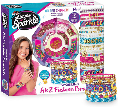Cra-Z-Art Shimmer 'n Sparkle Sparkling A-Z Fashion Bracelets Making Kit-884920656253-LR-357625-1-LR eShop
