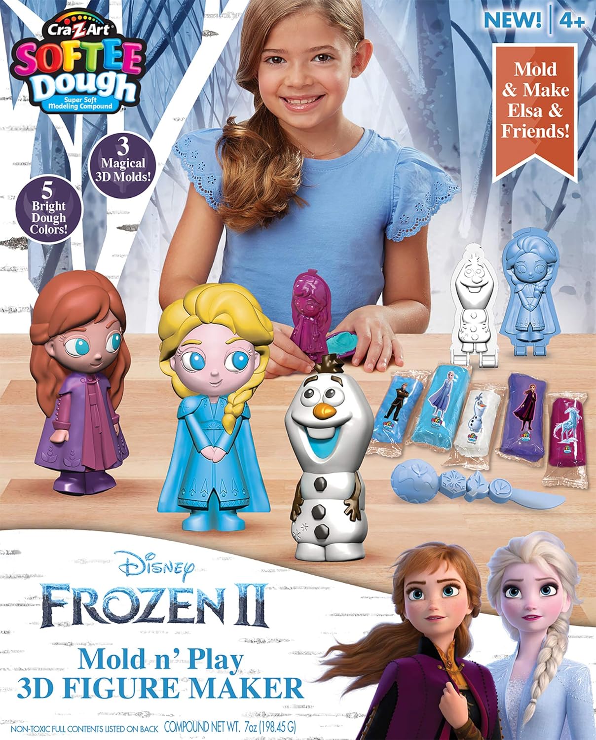 Cra-Z-Art Softee Dough Disney Frozen 2 Mold N' Play Figure Maker Kit-884920365049-LR-338399-1-LR eShop