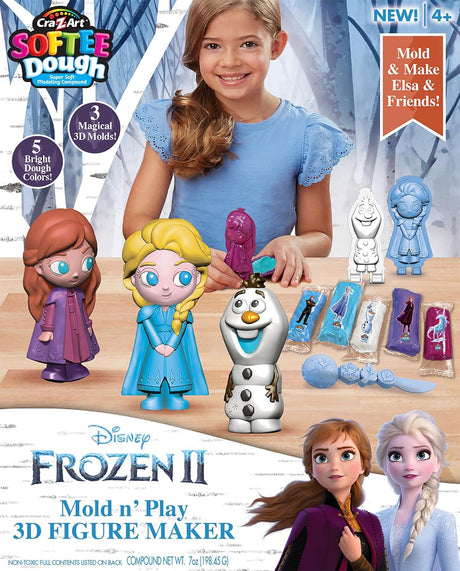 Cra-Z-Art Softee Dough Disney Frozen 2 Mold N' Play Figure Maker Kit-884920365049-LR-338399-1-LR eShop
