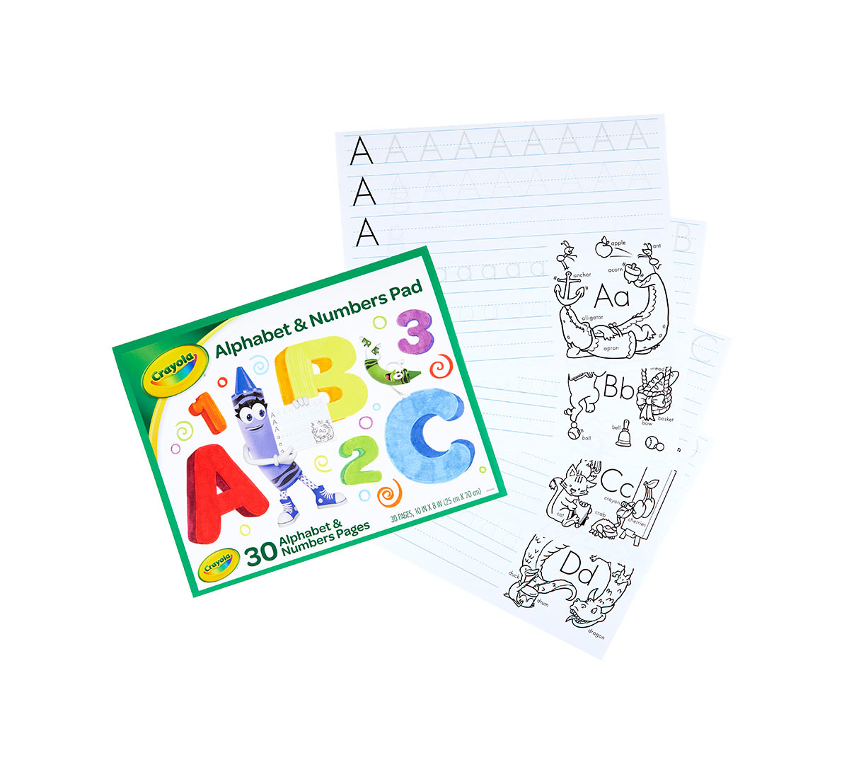 Crayola Alphabet and Numbers Pad, 30 pages-071662993467-LR-240621-2-LR eShop