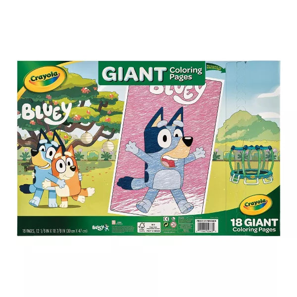 Crayola Bluey Giant Coloring Pages, 18 pages-071662026639-LR-349863-5-LR eShop