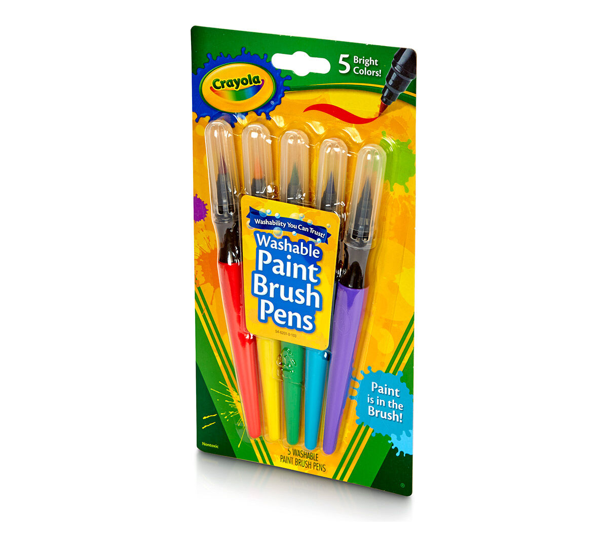 Crayola Classic Paint Brush Pens, 5 count-071662062019-LR-206324-6-LR eShop