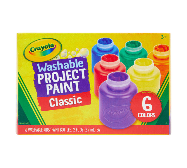 Crayola Classic Washable Project Paint, 6 count-071662112042-LR-185514-1-LR eShop