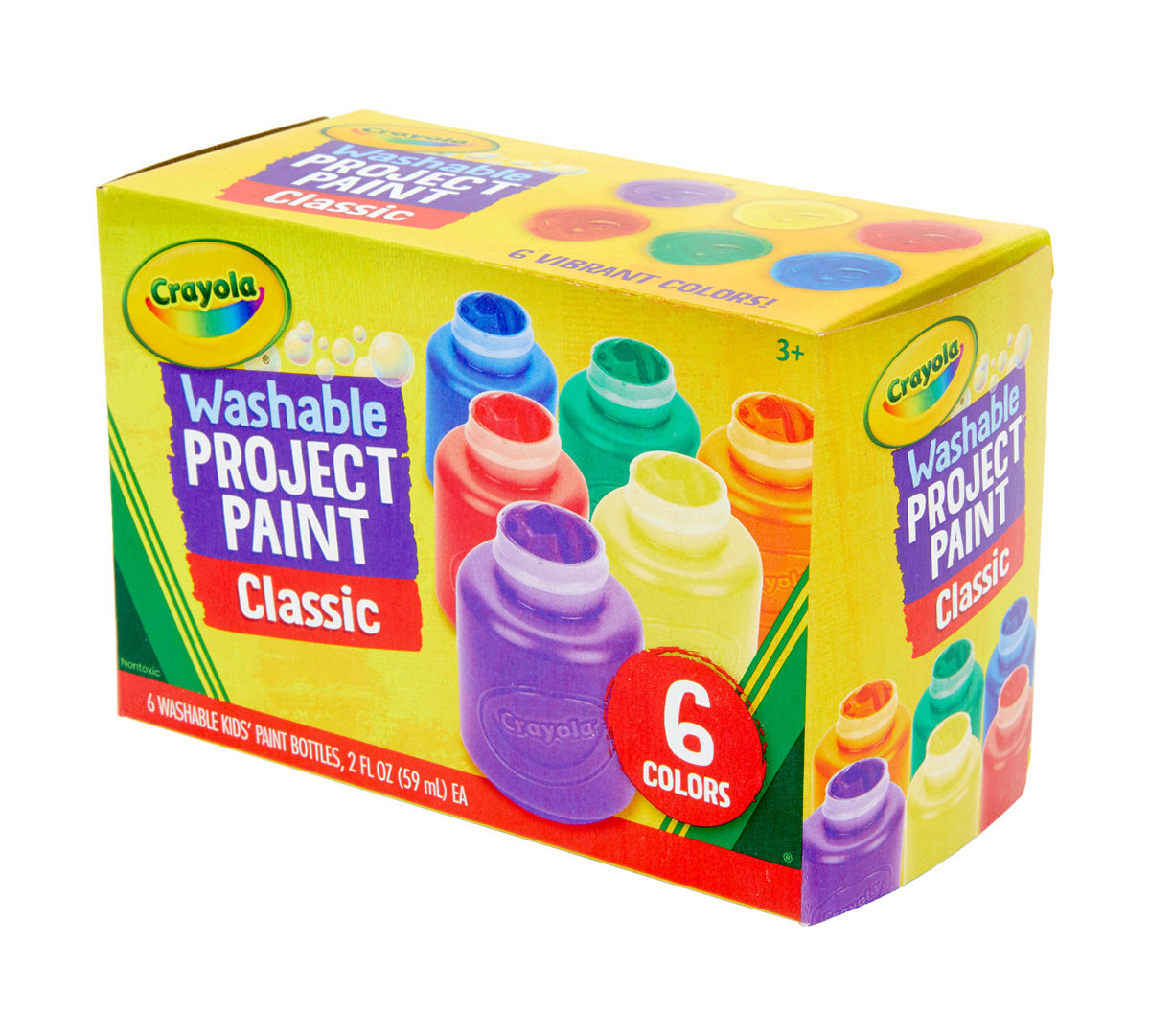 Crayola Classic Washable Project Paint, 6 count-071662112042-LR-185514-5-LR eShop