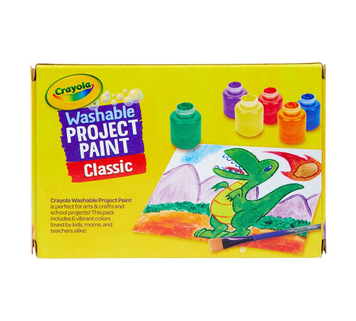 Crayola Classic Washable Project Paint, 6 count-071662112042-LR-185514-6-LR eShop
