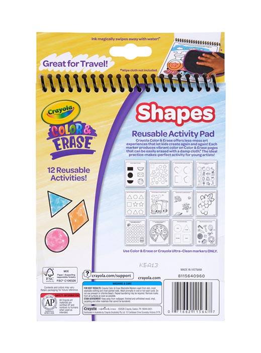 Crayola Color & Erase Reusable Activity Pad, Shapes-071662115647-LR-363824-3-LR eShop