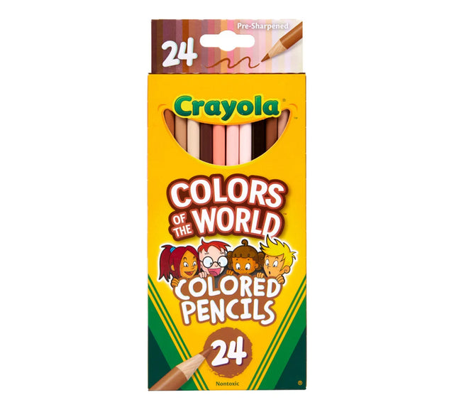 Crayola Colors of the World Skin Tone Colored Pencils, 24 count-071662246075-LR-342286-1-LR eShop