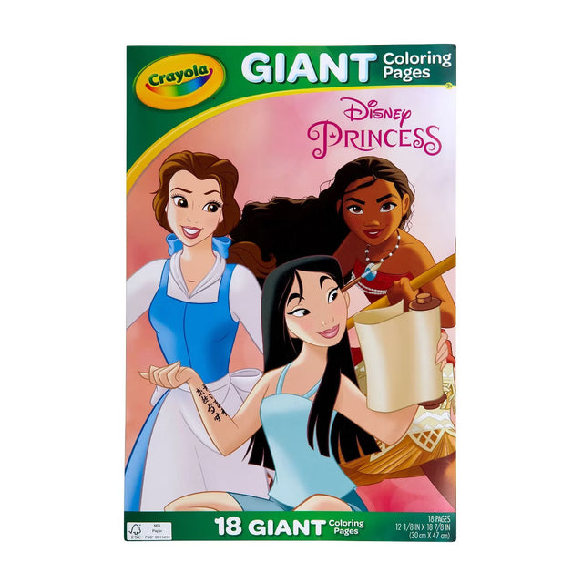 Crayola Disney Princess Giant Coloring Pages, 18 pages-071662109899-LR-214250-1-LR eShop
