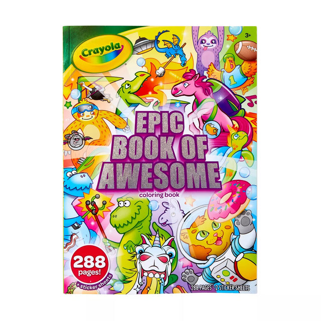 Crayola Epic Book of Awesome Coloring Book, 288 pages-071662105853-LR-355005-1-LR eShop