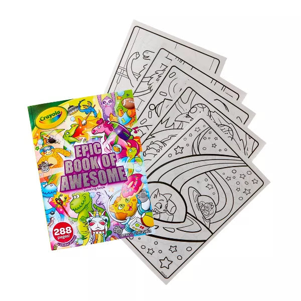 Crayola Epic Book of Awesome Coloring Book, 288 pages-071662105853-LR-355005-2-LR eShop