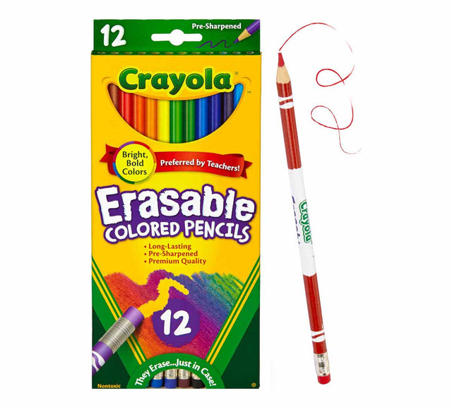 Crayola Erasable Colored Pencils, 12 count-071662244125-LR-206350-1-LR eShop