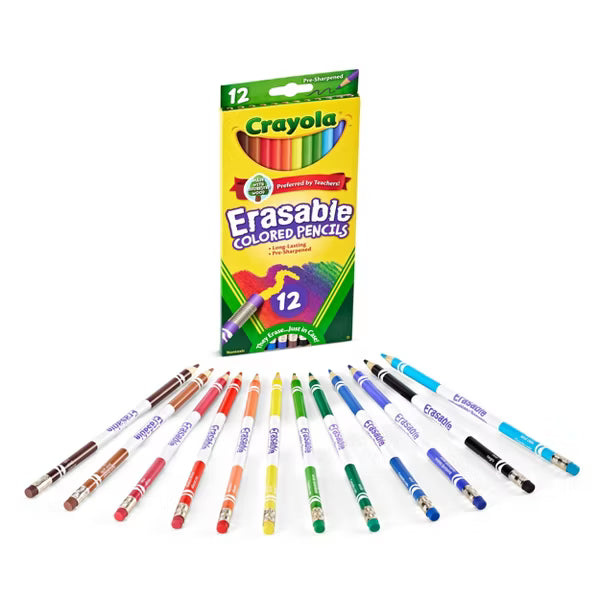 Crayola Erasable Colored Pencils, 12 count-071662244125-LR-206350-5-LR eShop