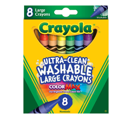 Crayola Large Washable Crayons, 8 count-071662032807-LR-22921-1-LR eShop