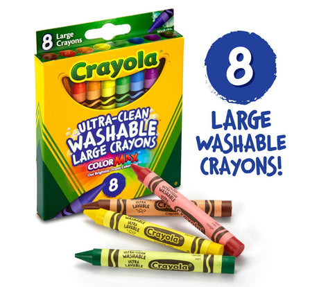 Crayola Large Washable Crayons, 8 count-071662032807-LR-22921-2-LR eShop