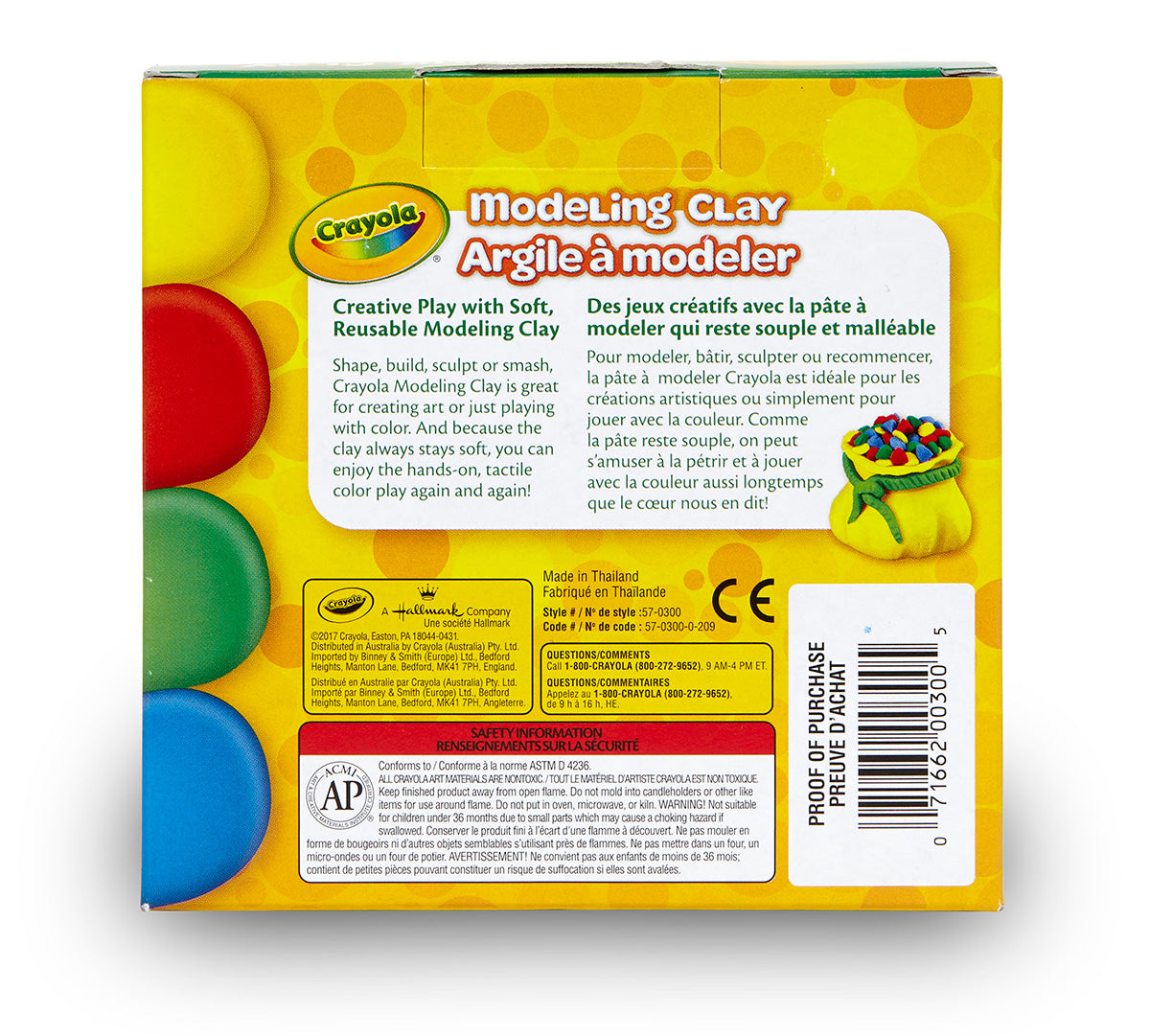 Crayola Modeling Clay, 4 count-071662003005-LR-185087-4-LR eShop