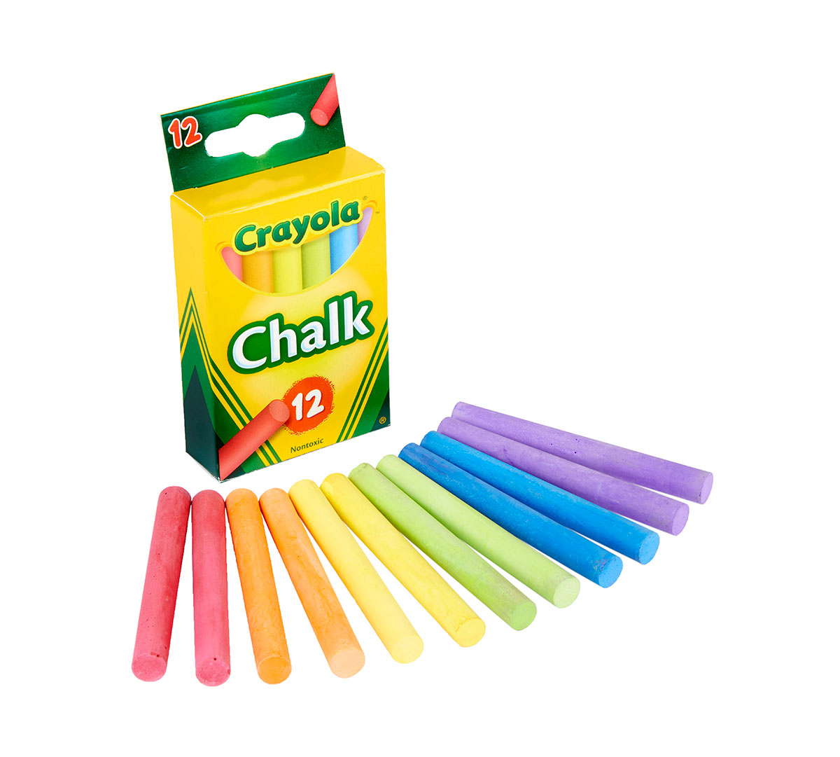 Crayola Multi-Colored Chalk, 12 count-071662008161-LR-116645-2-LR eShop