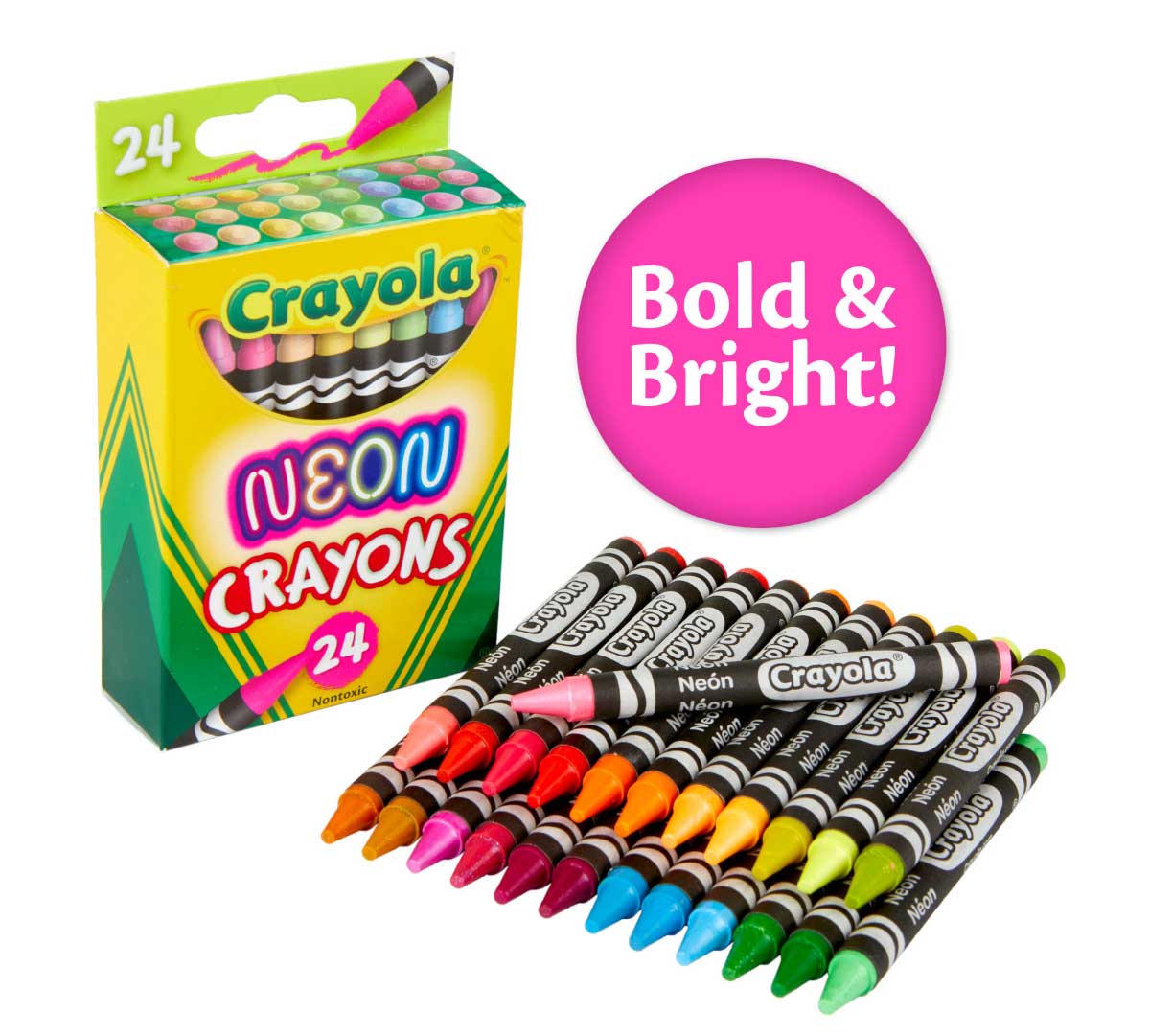 Crayola Neon Crayons, 24 pack-071662229986-LR-359393-4-LR eShop