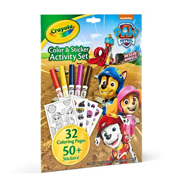 Crayola PAW Patrol Color & Sticker Activity Set, 32 pages-071662027414-LR-349865-5-LR eShop