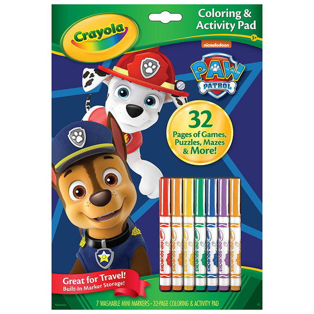 Crayola PAW Patrol Coloring & Activity Pad With Markers-071662069186-LR-337138-1-LR eShop
