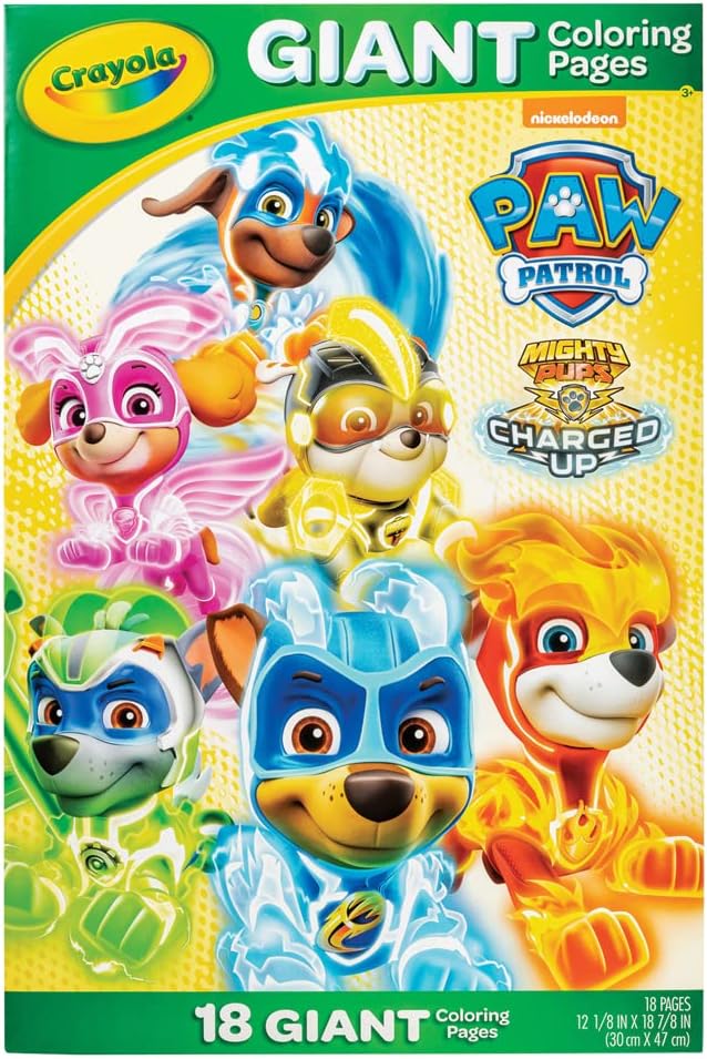 Crayola PAW Patrol Giant Coloring Pages, 18 pages-071662109950-LR-349860-1-LR eShop
