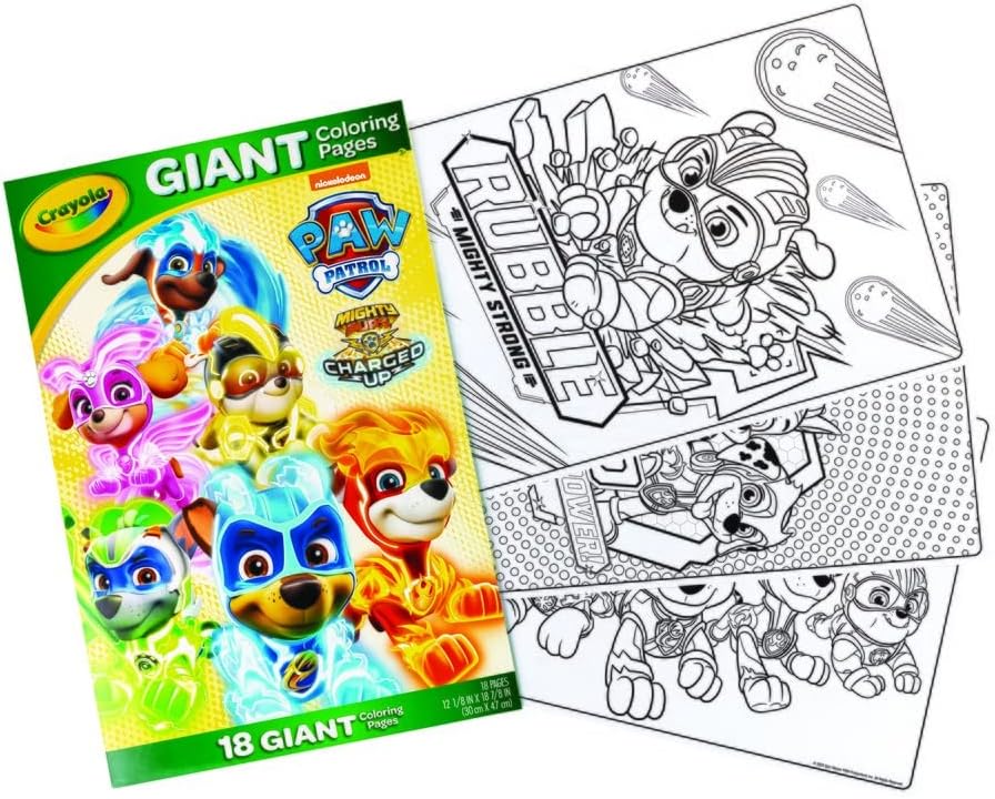 Crayola PAW Patrol Giant Coloring Pages, 18 pages-071662109950-LR-349860-2-LR eShop