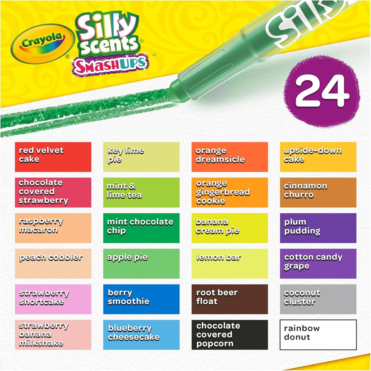 Crayola Silly Scents Smash Ups Mini Twistables Scented Crayons, 24 cout-071662034702-LR-355004-7-LR eShop