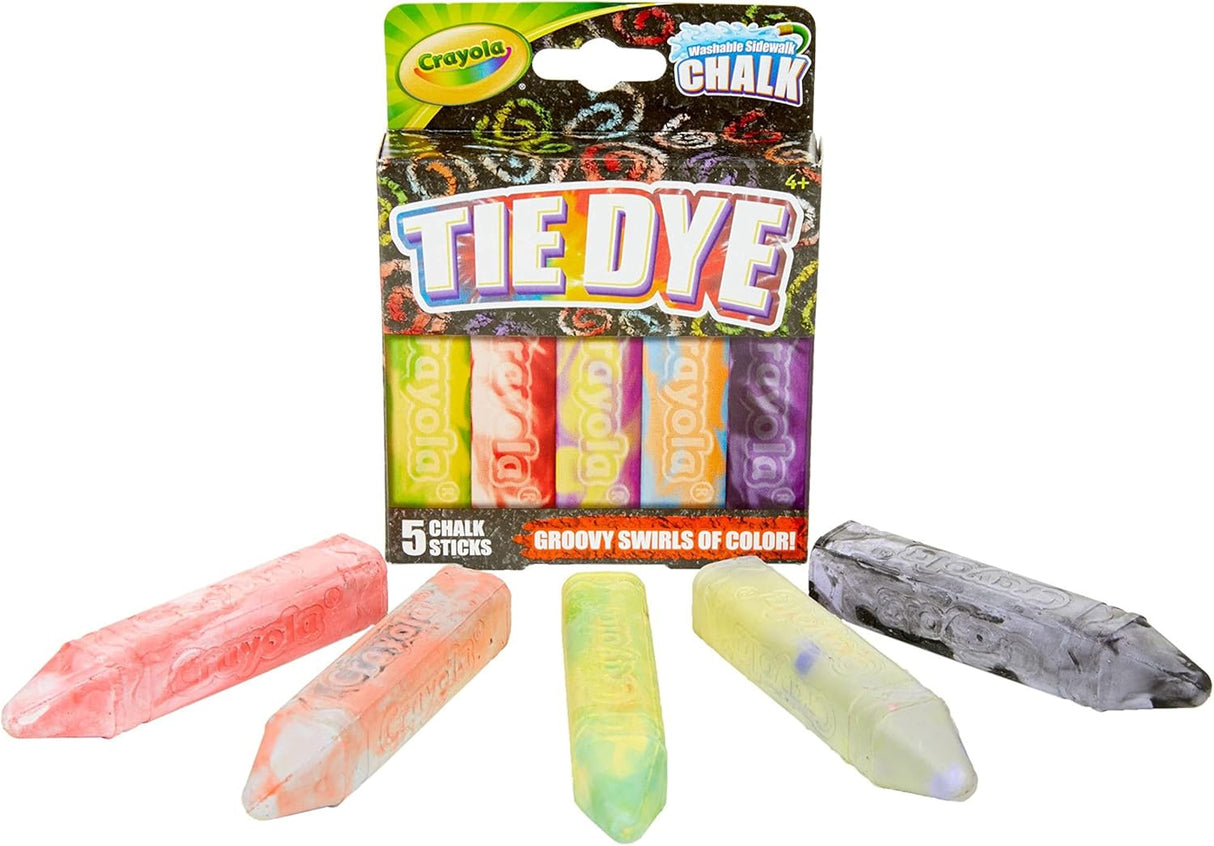 Crayola Special Effects Tie Dye Sidewalk Chalk, 5 count-071662035808-LR-331160-2-LR eShop