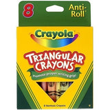 Crayola Triangular Anti-Roll Crayons, 8 count-071662140083-LR-240605-1-LR eShop