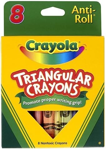 Crayola Triangular Anti-Roll Crayons, 8 count-071662140083-LR-240605-1-LR eShop