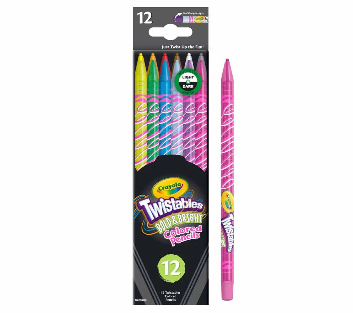 Crayola Twistables Colored Pencils - Bold & Bright, 12 count-071662224516-LR-355009-1-LR eShop