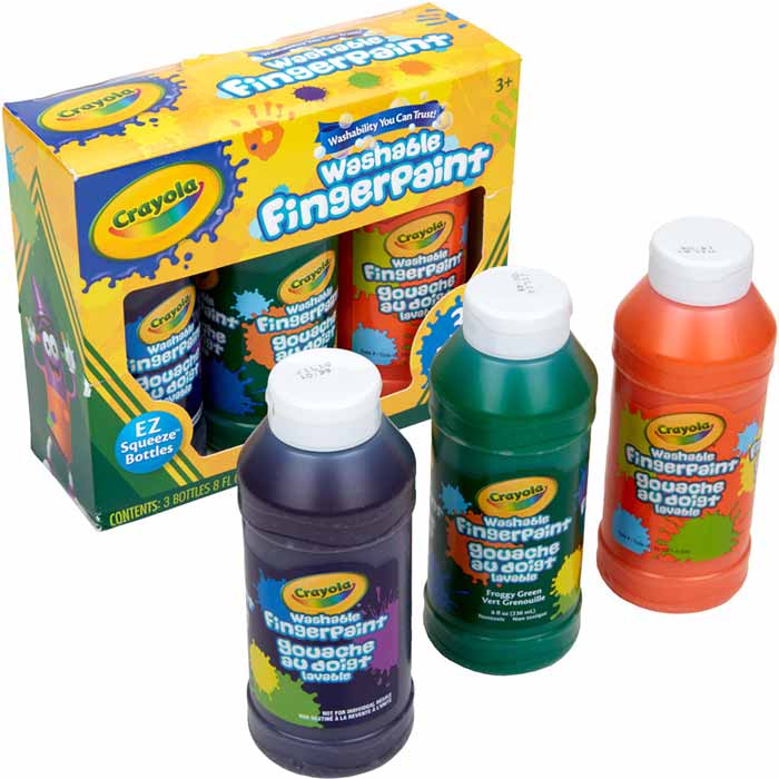 Crayola Washable Fingerpaints- Secondary Colors, 3 count-071662213114-LR-302658-4-LR eShop