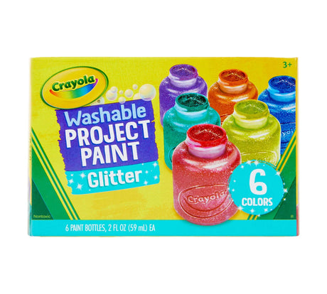 Crayola Washable Glitter Project Paint, 6 count-071662324001-LR-300896-1-LR eShop