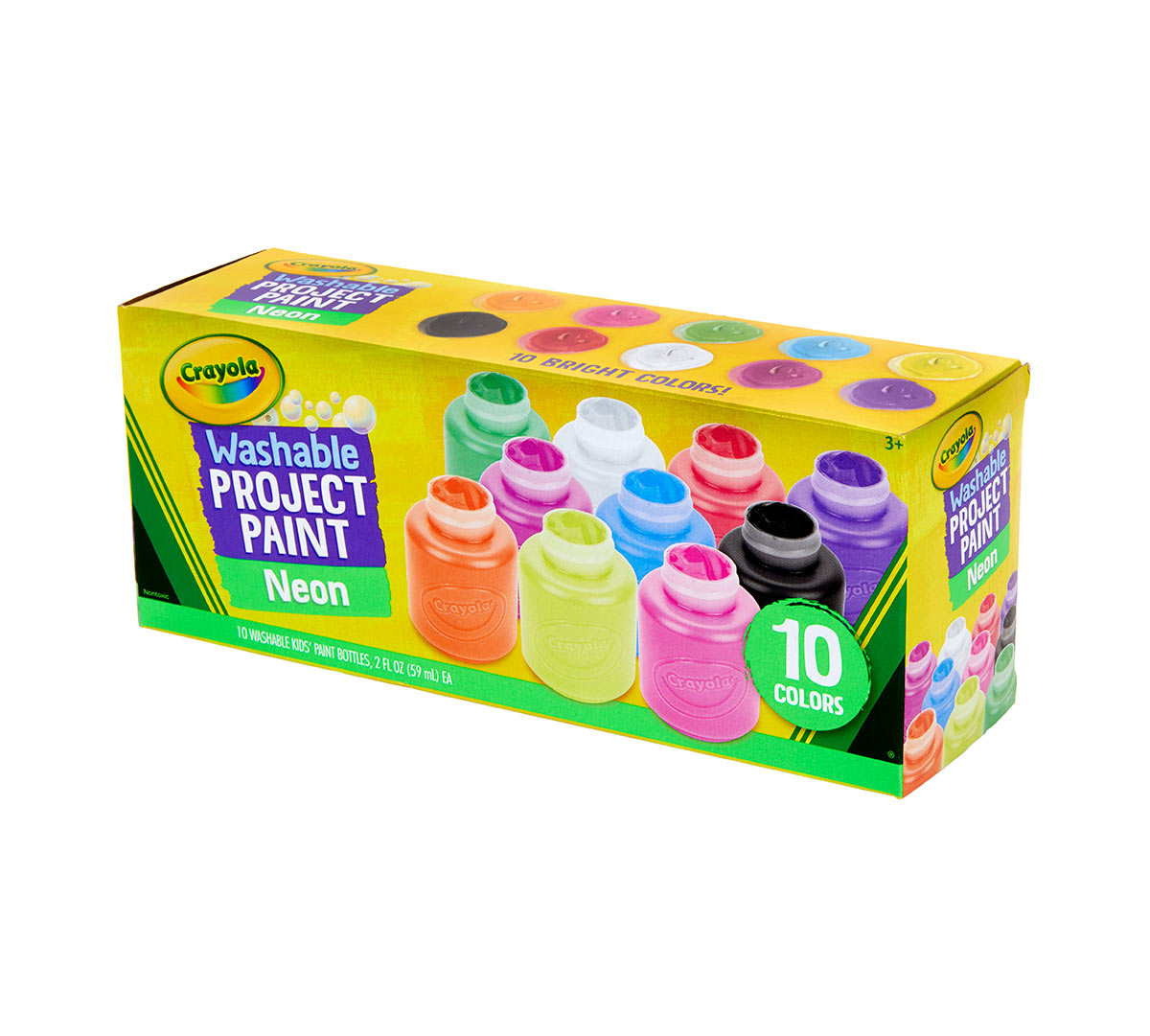 Crayola Washable Neon Paint, 10 count-071662023904-LR-271684-4-LR eShop
