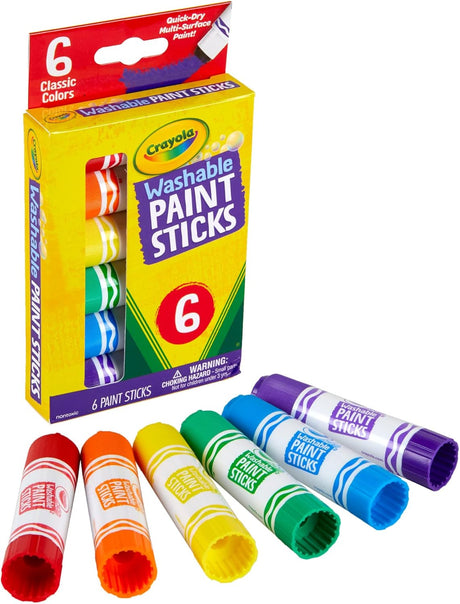 Crayola Washable Paint Sticks Set, 6 count-071662062071-LR-349861-2-LR eShop