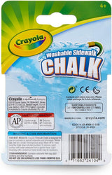 Crayola Washable Sidewalk Chalk, 4 count-071662241049-LR-355012-4-LR eShop