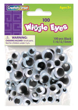 Creativity Street Wiggle Eyes Assorted Sizes - Black, 100 count-021196344624-LR-354336-1-LR eShop