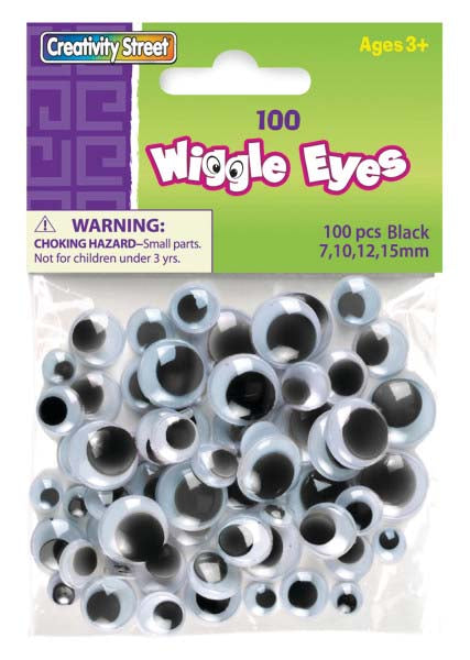 Creativity Street Wiggle Eyes Assorted Sizes - Black, 100 count-021196344624-LR-354336-1-LR eShop