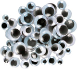 Creativity Street Wiggle Eyes Assorted Sizes - Black, 100 count-021196344624-LR-354336-2-LR eShop