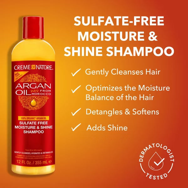Creme of Nature Moisture & Shine Shampoo with Argan Oil, 12 oz-075724251991-LR-238731-5-LR eShop