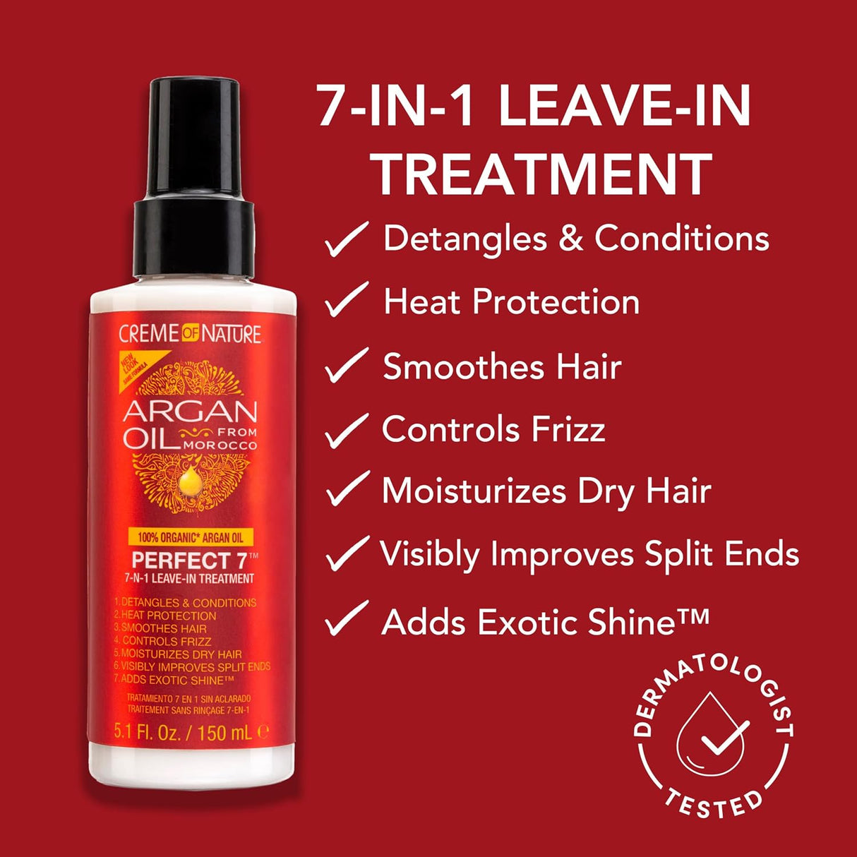 Creme of Nature Perfect 7 Argan Oil Treatment, 5.1 oz-075724071285-LR-246711-5-LR eShop