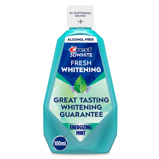 Crest Mouthwash 3D White, Energizing Mint Flavor, 100 mL (3.3 fl oz)-030772218228-LR-363287-1-LR eShop