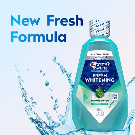 Crest Mouthwash 3D White, Energizing Mint Flavor, 100 mL (3.3 fl oz)-030772218228-LR-363287-2-LR eShop