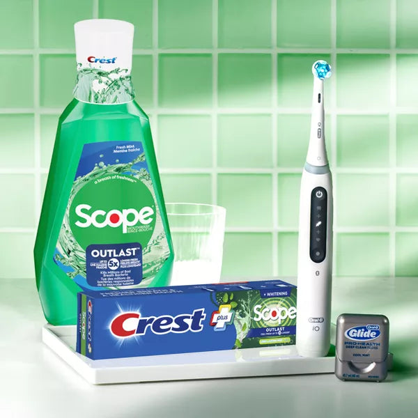 Crest Scope Outlast Mouthwash - Fresh Mint, 3.3 oz-037000736271-LR-346549-7-LR eShop