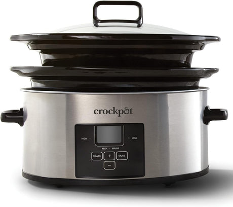 Crock-Pot Choose-a-Crock Double Slow Cooker and Food Warmer, 6 Quart and Split 2.5 Quart-053891145084-LR-344081-1-LR eShop