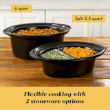 Crock-Pot Choose-a-Crock Double Slow Cooker and Food Warmer, 6 Quart and Split 2.5 Quart-053891145084-LR-344081-2-LR eShop