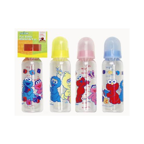 Sesame Street 8 Oz Baby Bottle (Cookie Monster and Zoey)