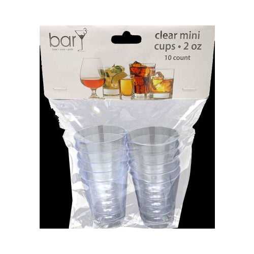 barY3 CLEAR MINI CUPS 2OZ 10PK