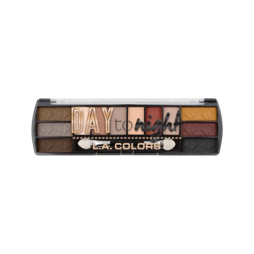 L.A. Colors Day to Night 12-Color Eyeshadow Palette - Sundown