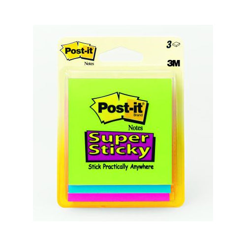 POST IT SUPSTIK JEWEL 3x3 3PK